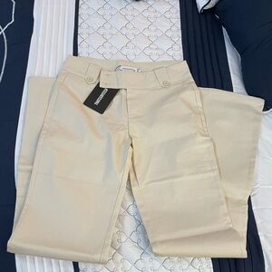 Beige Trousers Flare Pants BRAND NEE WIT TAGS from ThatsSoFetch